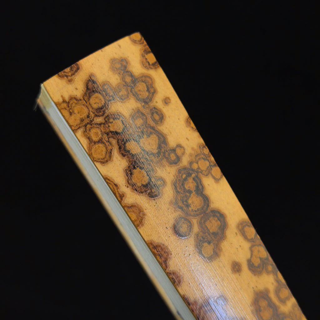 [Master Yu Quan] Aged Yunfei Bamboo Fan - Concealed Qing "Temple Gate" & Horse Tooth Head (9.5 Inch / 16 Ribs) | 余全手作 老雲妃竹 隱形清式廟門肩馬牙頭 9.5寸16方2.0