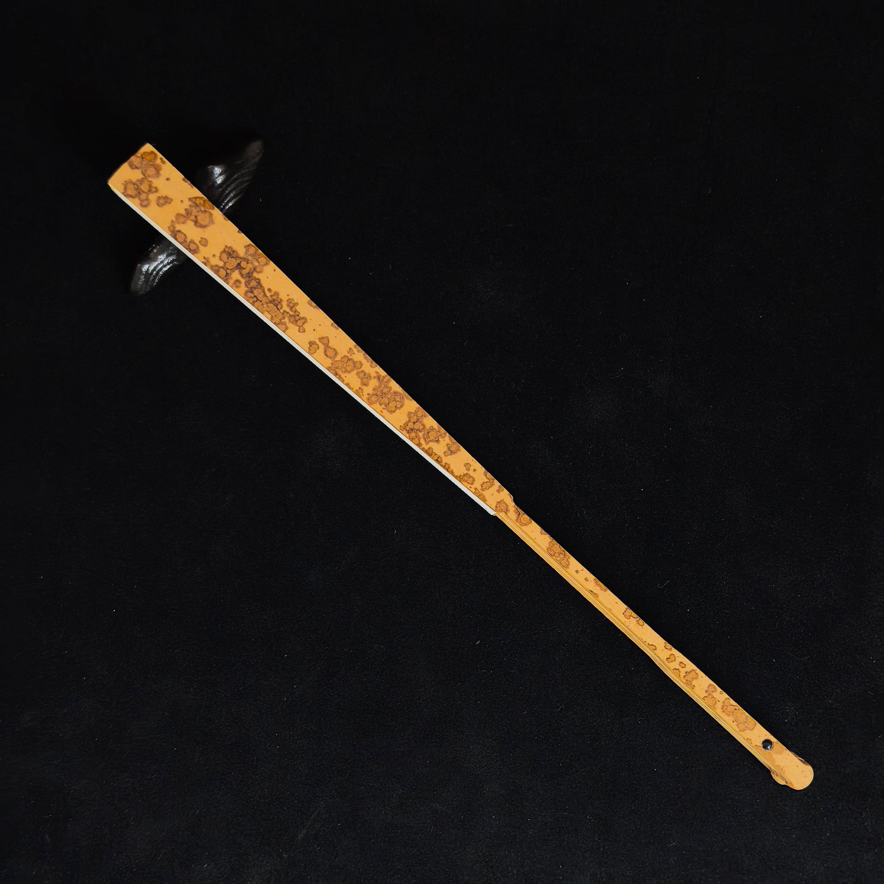 [Master Yu Quan] Aged Yunfei Bamboo Fan - Concealed Qing "Temple Gate" & Horse Tooth Head (9.5 Inch / 16 Ribs) | 余全手作 老雲妃竹 隱形清式廟門肩馬牙頭 9.5寸16方2.0
