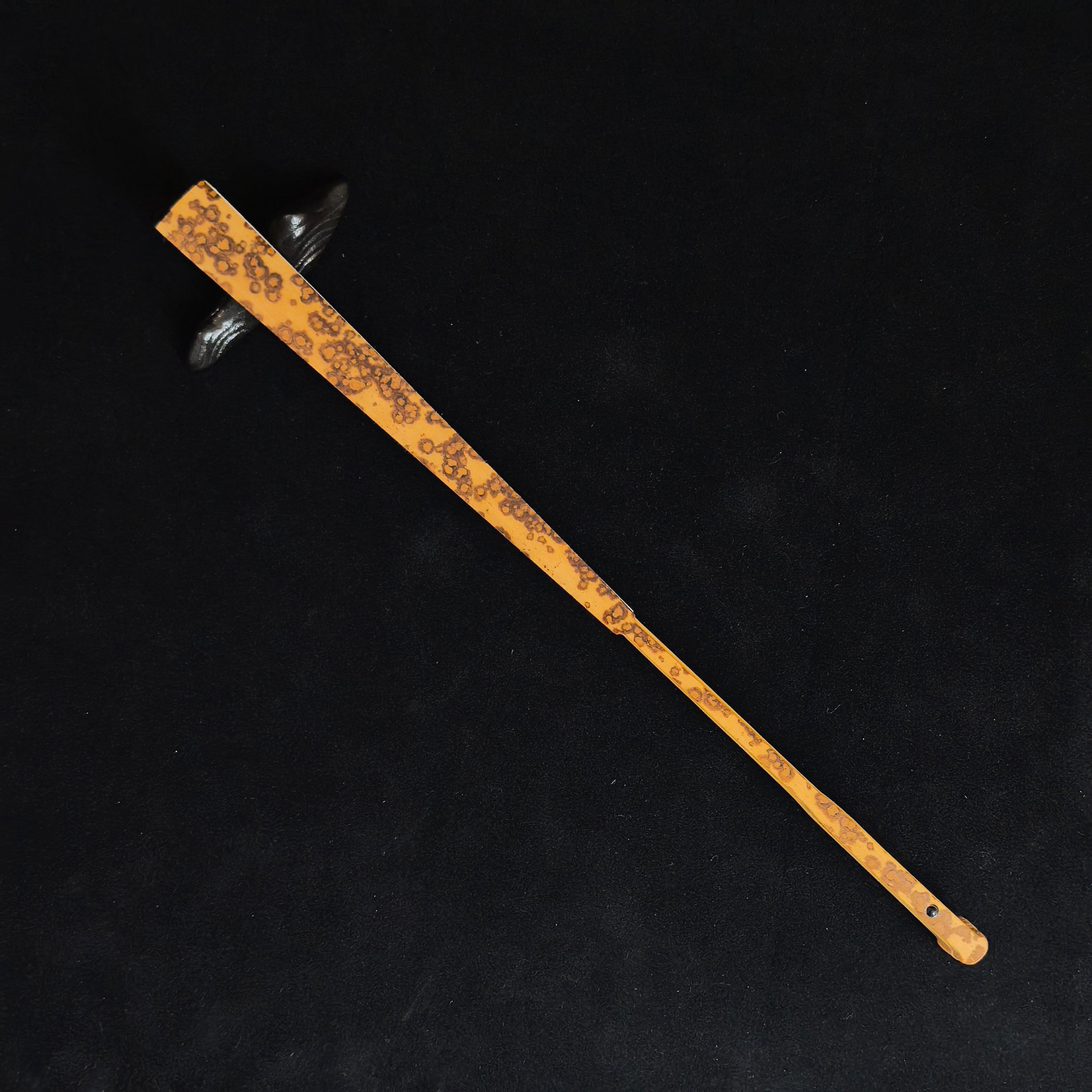[Master Yu Quan] Aged Yunfei Bamboo Fan - Concealed Qing "Temple Gate" & Horse Tooth Head (9.5 Inch / 16 Ribs) | 余全手作 老雲妃竹 隱形清式廟門肩馬牙頭 9.5寸16方2.0