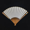 [Zen Collection | Master Cheng Yin] Mother-of-Pearl Nacre Inlay Jade Bamboo Fan - "Zen Buddha" Triple Ebony Straight Square (9.5 Inch / 16 Ribs) | 程茵手作 螺鈿彩貝鑲嵌「禪」字菩提佛影 玉竹三合青 挑灯直方頭 9.5寸16方2.0