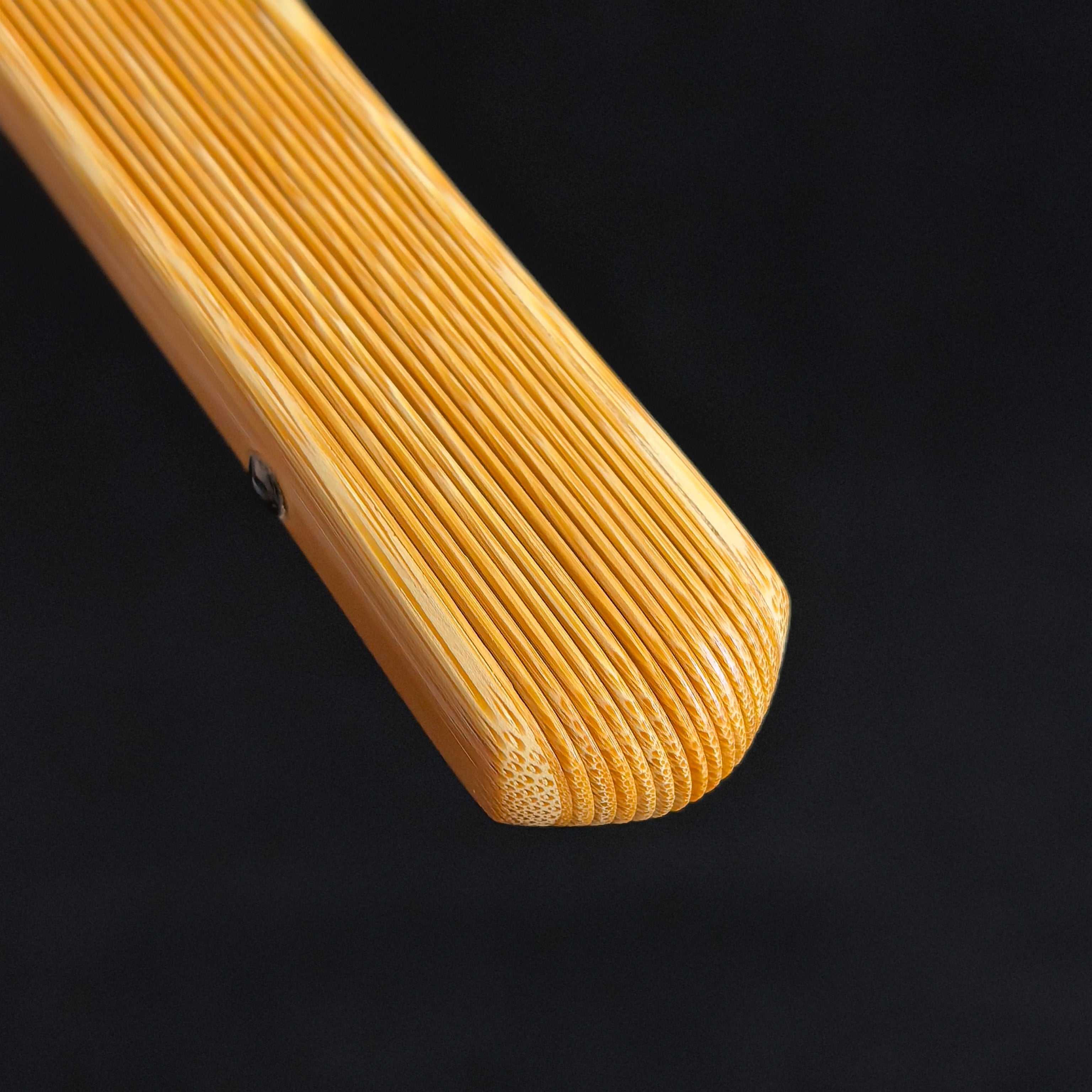 [Master Shen Changrong] Premium Handcrafted Jade Bamboo Fan - "Beauty Shoulder" Fishtail Head (9.5 Inch / 16 Ribs) | 安吉沈昌榮手作 精選玉竹 美人肩魚尾頭 9.5寸16方2.0