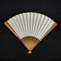 [Master Guo Wei] Aged Sichuan Jade Bamboo Fan w/ Triple Ebony Inlay - "Beauty Shoulder" Antique Square Head (9.5 Inch / 16 Ribs) | 郭煒手作 老川料玉竹三合青 美人肩古方頭 9.5寸16方2.0
