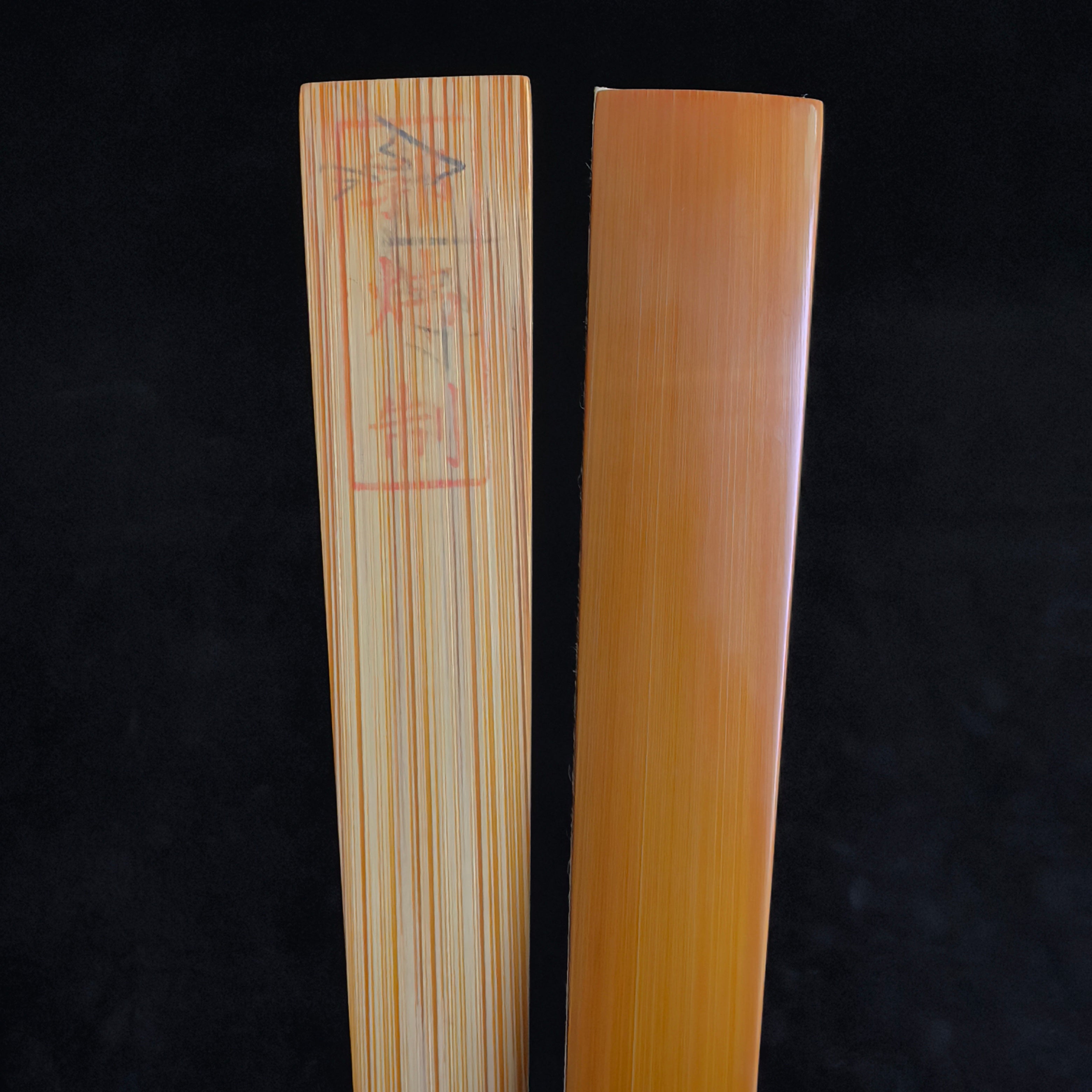 [Master Guo Wei] Aged Sichuan Jade Bamboo Fan w/ Triple Ebony Inlay - "Beauty Shoulder" Antique Square Head (9.5 Inch / 16 Ribs) | 郭煒手作 老川料玉竹三合青 美人肩古方頭 9.5寸16方2.0