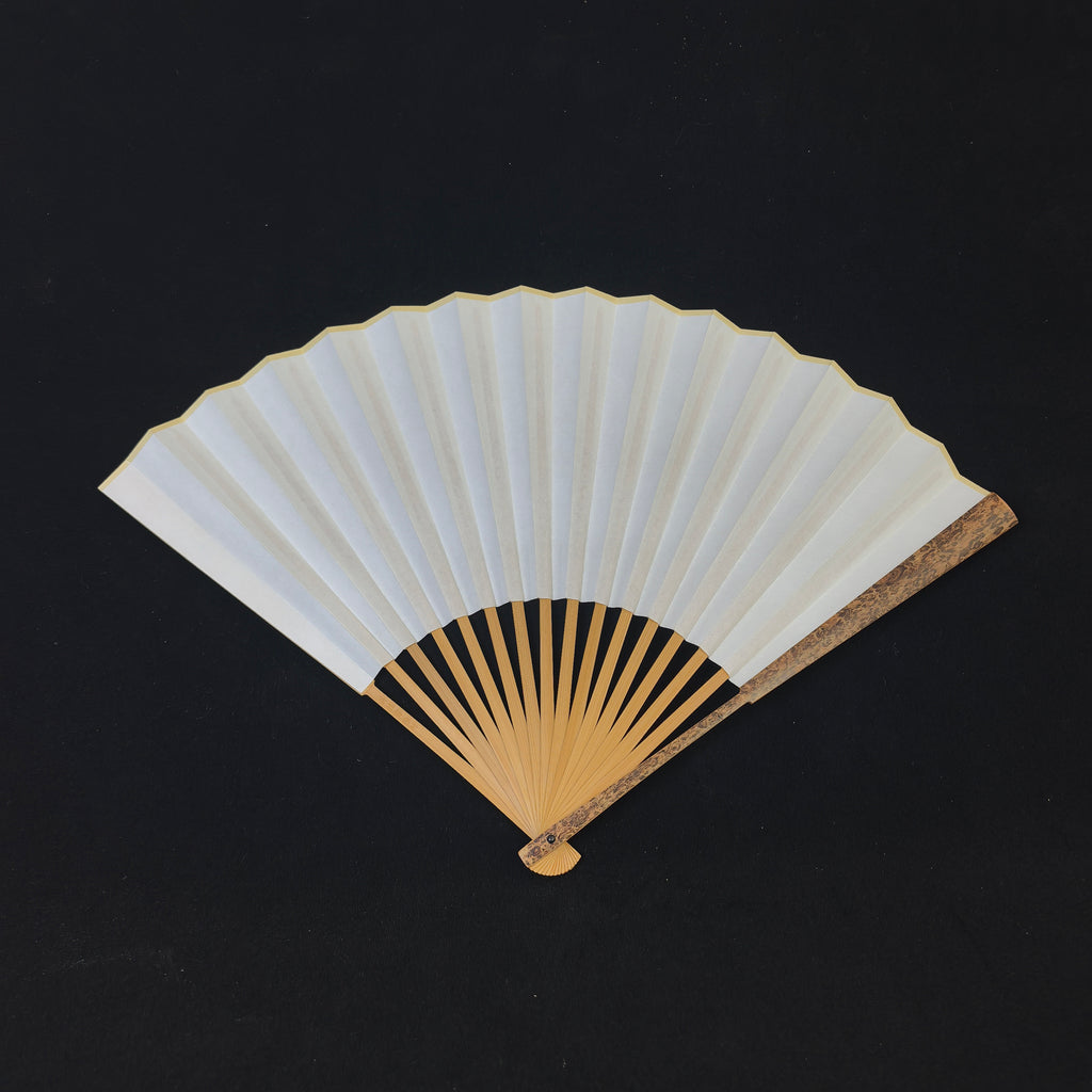 [Master Wu Shengfu] Rare 1st-Gen "Ghost Face" Bamboo Fan - Qing "Temple Gate" & Antique Square Head (9.0 Inch / 16 Ribs) | 吳勝富手作 稀缺初代鬼臉斑竹 廟門肩古方頭 9寸16方2.0